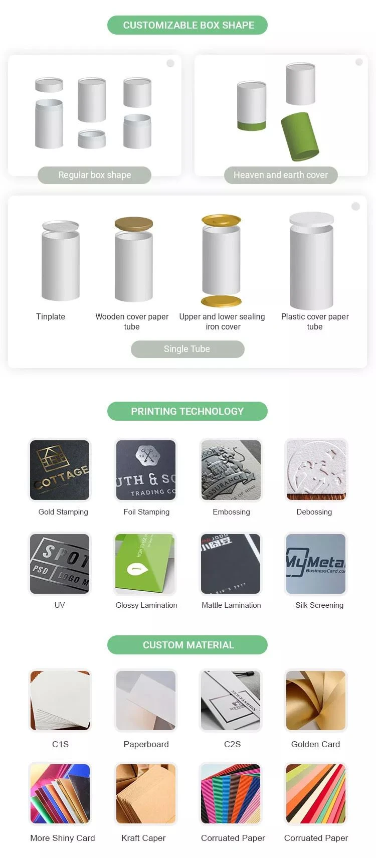 Custom Cylinder Paper Box