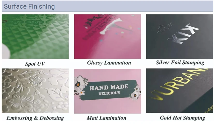 self-adhesive labels surface finish