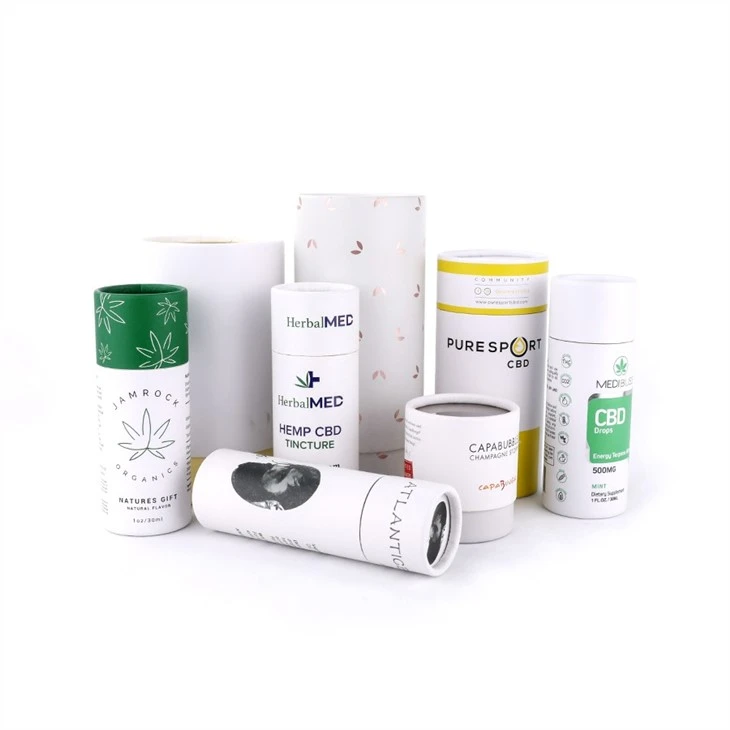 cylinder paper tea box